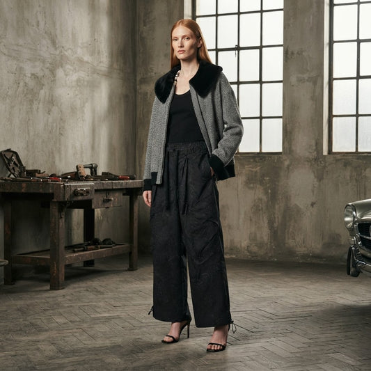 John coated nylon cargo pant