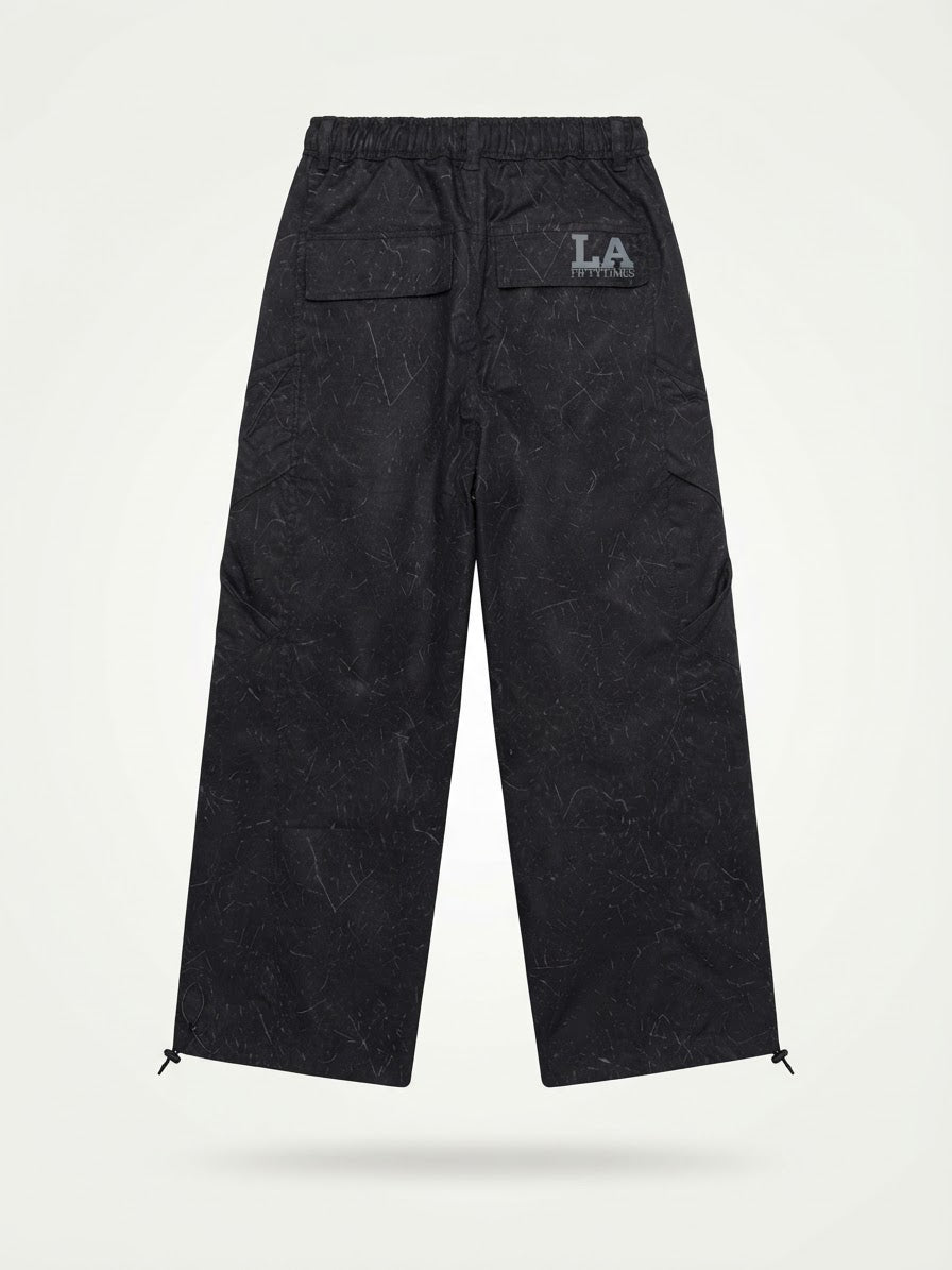 John coated nylon cargo pant